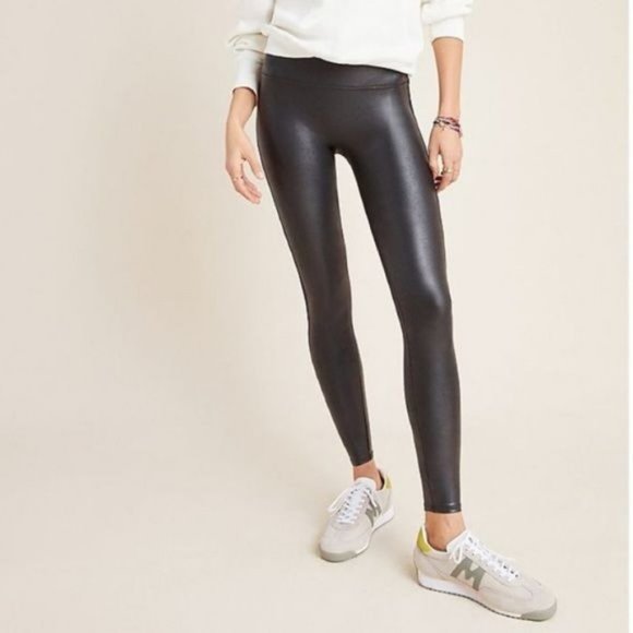 SPANX Pants - Spanx Faux Leather Leggings in Black